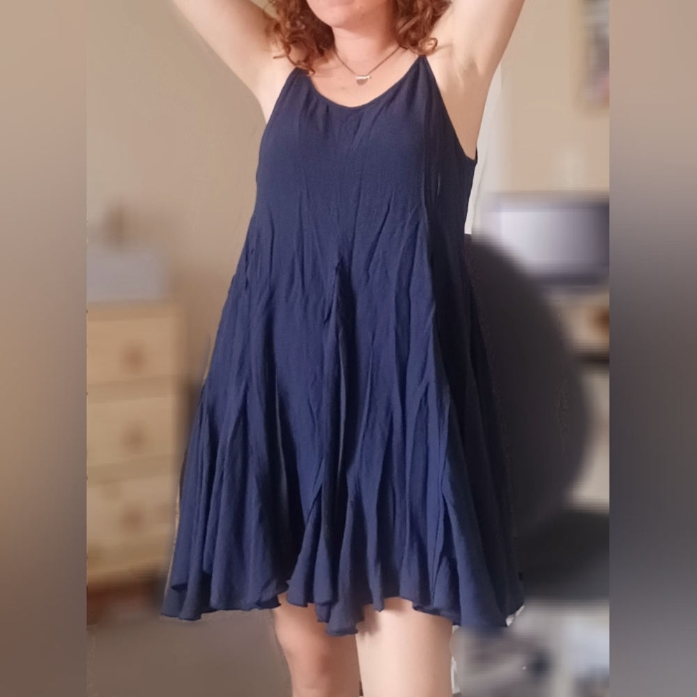 Impeccable Pig Navy Blue Cami Dress